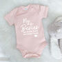 Besties Auntie And Uncle Personalised Babygrow, thumbnail 6 of 9