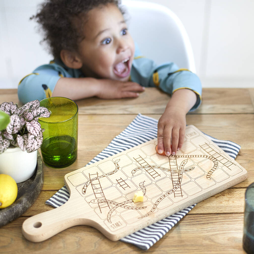 Family Snakes And Ladders Chopping Board