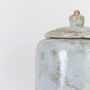White And Turquoise Glazed Ginger Jar With Lid, thumbnail 2 of 5