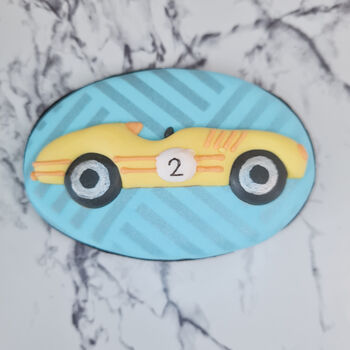Racing Car Biscuit Gift Box, Personalised Birthday Gift, 8 of 12