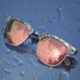 Seashell Sunglasses Half Frame With Gold Lens, thumbnail 11 of 12