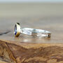 Solid Gold And Silver Birthstone Alice Tanzanite Ring, thumbnail 5 of 6