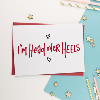 Valentines 'Head Over Heels' Card, 2 of 2
