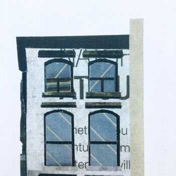 'Soho Corner, New York' Recycled Paper Collage Print, 4 of 5