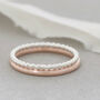 9ct Gold Halo Ring. Stackable Ring, thumbnail 8 of 10