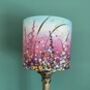 Pink Dotty Delphiniums Handmade Lampshade, thumbnail 4 of 7
