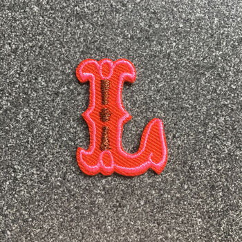 Letter L Alphabet Iron On Patch, 2 of 4