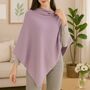 All Season Comfort Wool Blend Poncho, thumbnail 1 of 9