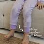 Girls Personalised Lilac Unicorn Pyjamas, thumbnail 10 of 10