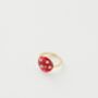 Fable Enamel Mushroom Ring, thumbnail 2 of 6