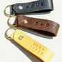 Personalised Leather Looped Key Ring, thumbnail 4 of 4