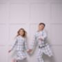 Family Brushed Woven Grey Check Pyjama, thumbnail 4 of 9