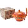 Orange Ceramic Soup Bowl With Spoon And Gift Box, thumbnail 2 of 4