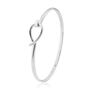 Boltons Sterling Silver Tear Drop Bangle, thumbnail 3 of 4