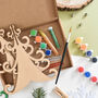 Personalised Christmas Tree Wooden Craft Kit Letterbox, thumbnail 3 of 7