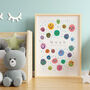 Personalised Name Happy Smiley Faces Print, thumbnail 8 of 10