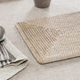 Marbury Rectangle Rattan Placemat Set Of Two, thumbnail 3 of 3