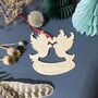 Personalised Christmas Doves Decoration, thumbnail 6 of 12