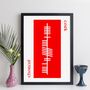 Personalised Irish County Or Town Ogham Alphabet Print, thumbnail 6 of 12