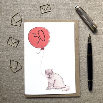 Personalised Scottish Fold Cat Birthday Card, 2 of 4