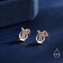 Sterling Silver Lyre Stud Earrings, thumbnail 6 of 11