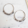 Silver And Gemstone Hoops, thumbnail 4 of 5