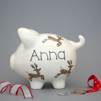 Personalised Christmas Piggy Banks, 3 of 10