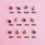 Personalised Birthstone And Horseshoe Charm Necklace, thumbnail 6 of 9