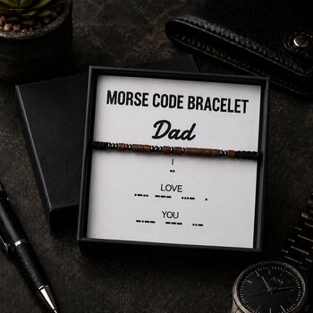 Morse Code Bracelet For Dad, 2 of 5