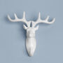 G Decor Ornamental White Animal Heads Resin Wall Hook, thumbnail 3 of 11