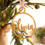 Sparkly Cut Out Name Bauble, thumbnail 2 of 2