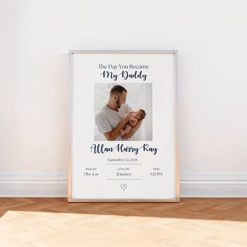 Personalised Daddy Photo Print Gift, 6 of 7