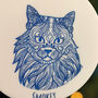 Personalised Fluffy Cat Christmas Tree Decoration, thumbnail 2 of 4