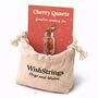 Cherry Quartz Gemstone Wishing Jar Joy Gift, thumbnail 2 of 3