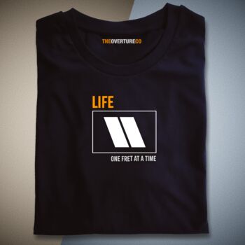 Guitar Shirt Gift For Guitarists. Life One Fret At A Time Single Fret Shirt, 8 of 11