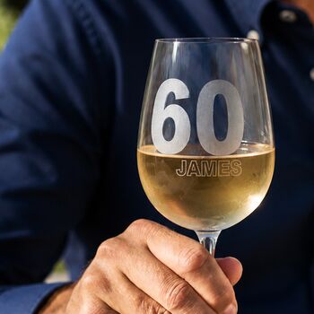 Personalised Birthday Gift Wine Glass, 2 of 3