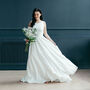 Bohemian Linen Wedding Dress, thumbnail 1 of 12