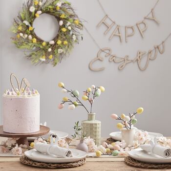 Wooden Bunny Ears Cake Topper, 3 of 3