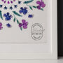 Birth Flower Mandala Personalised Print, thumbnail 2 of 12