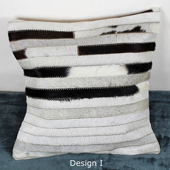 Cowhide Small Stripes Cushions Covers By G Decor, 2 of 5