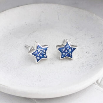 Memorial Ashes Star Stud Earrings, 2 of 4