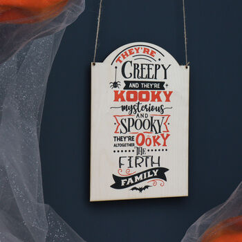 Personalised Halloween Hanging Sign, 4 of 6