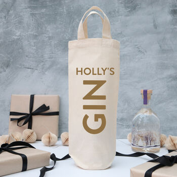 Personalised Gin Bottle Gift Bag, 2 of 5