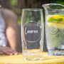 Personalised Birth Flower Hi Ball Glass Tumbler, thumbnail 2 of 8