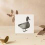 Rana The Duck Luxury Blank Greeting Card, thumbnail 3 of 4