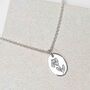 Sterling Silver February Birth Flower Necklace, thumbnail 1 of 4