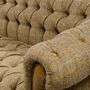 Bretby Two Seater Sofa Leather And Thorn Tweed, thumbnail 5 of 6