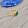 Green Onyx Gold Ring, thumbnail 7 of 9