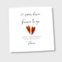 22nd Wedding Anniversary Card Copper Hearts, thumbnail 4 of 4