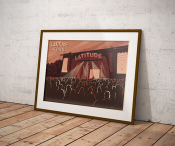 Latitude Festival Suffolk Travel Poster Art Prinr, 5 of 8